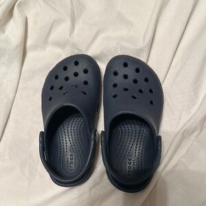 Classic navy blue boys crocs - worn one time